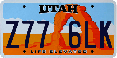 UT license plate Z776LK