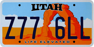UT license plate Z776LL
