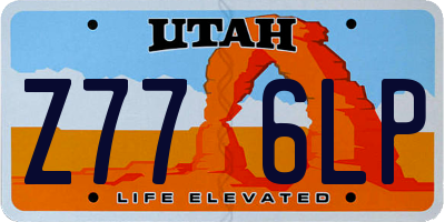 UT license plate Z776LP