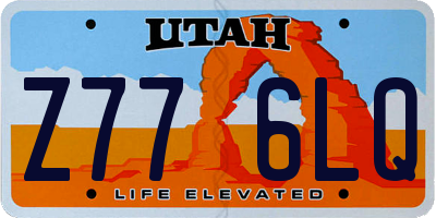 UT license plate Z776LQ