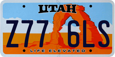 UT license plate Z776LS
