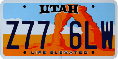 UT license plate Z776LW