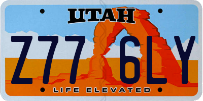 UT license plate Z776LY