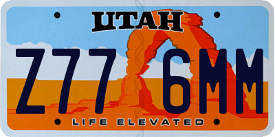UT license plate Z776MM