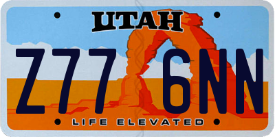 UT license plate Z776NN