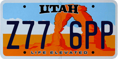 UT license plate Z776PP