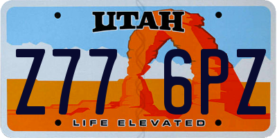 UT license plate Z776PZ