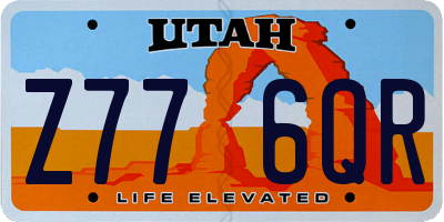 UT license plate Z776QR