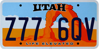 UT license plate Z776QV