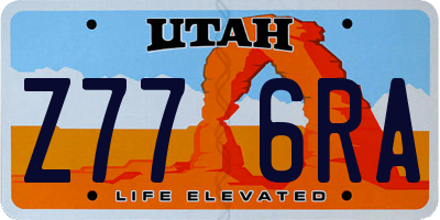 UT license plate Z776RA