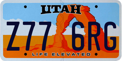 UT license plate Z776RG