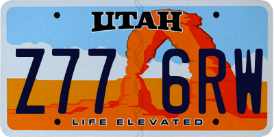 UT license plate Z776RW