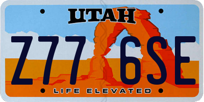 UT license plate Z776SE
