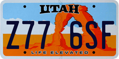 UT license plate Z776SF