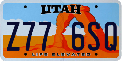 UT license plate Z776SQ