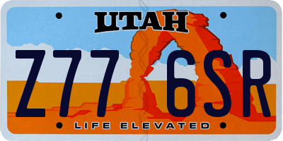 UT license plate Z776SR