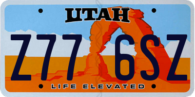 UT license plate Z776SZ