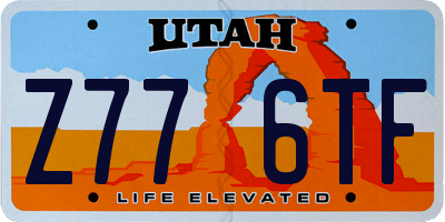 UT license plate Z776TF