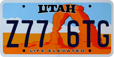 UT license plate Z776TG