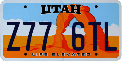 UT license plate Z776TL