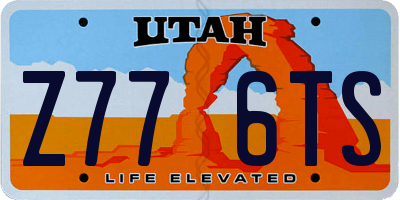 UT license plate Z776TS