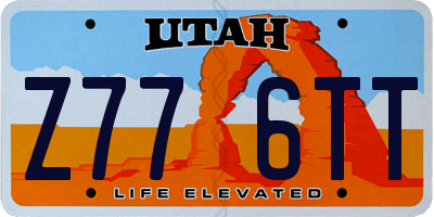 UT license plate Z776TT