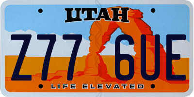 UT license plate Z776UE