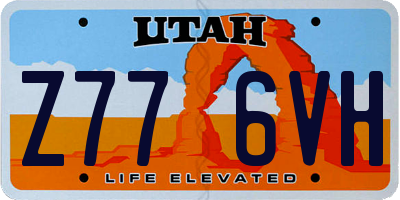 UT license plate Z776VH