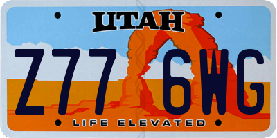 UT license plate Z776WG