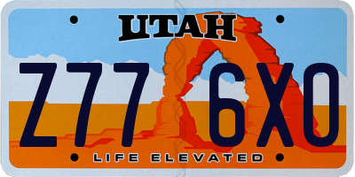 UT license plate Z776XO
