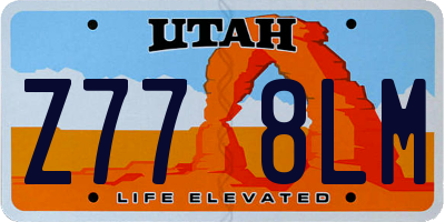 UT license plate Z778LM