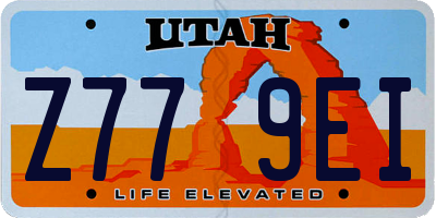 UT license plate Z779EI