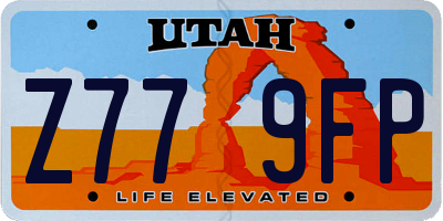 UT license plate Z779FP