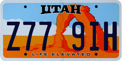 UT license plate Z779IH