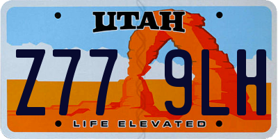 UT license plate Z779LH