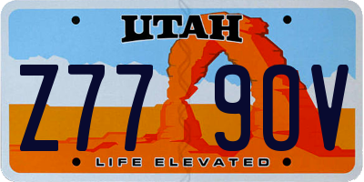 UT license plate Z779OV