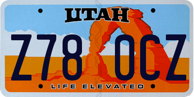 UT license plate Z780CZ