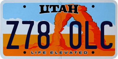 UT license plate Z780LC