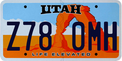 UT license plate Z780MH