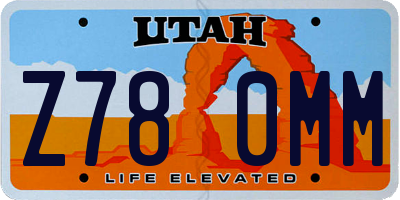 UT license plate Z780MM