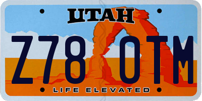 UT license plate Z780TM