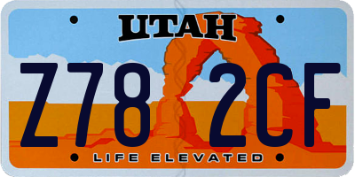 UT license plate Z782CF