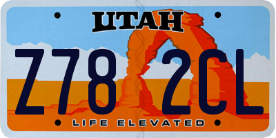UT license plate Z782CL
