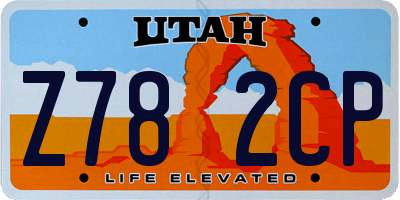 UT license plate Z782CP