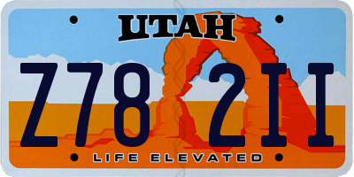 UT license plate Z782II