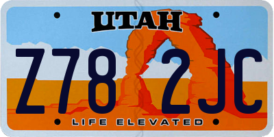 UT license plate Z782JC