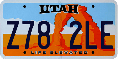 UT license plate Z782LE