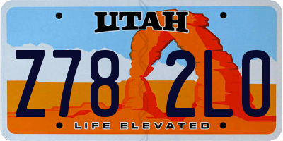 UT license plate Z782LO