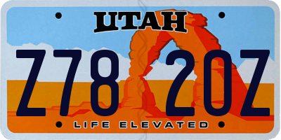 UT license plate Z782OZ