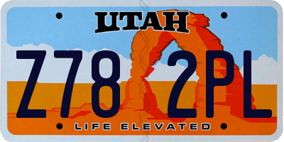 UT license plate Z782PL